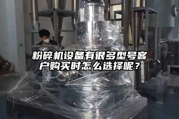 粉碎機設備有很多型號客戶購買時怎么選擇呢？